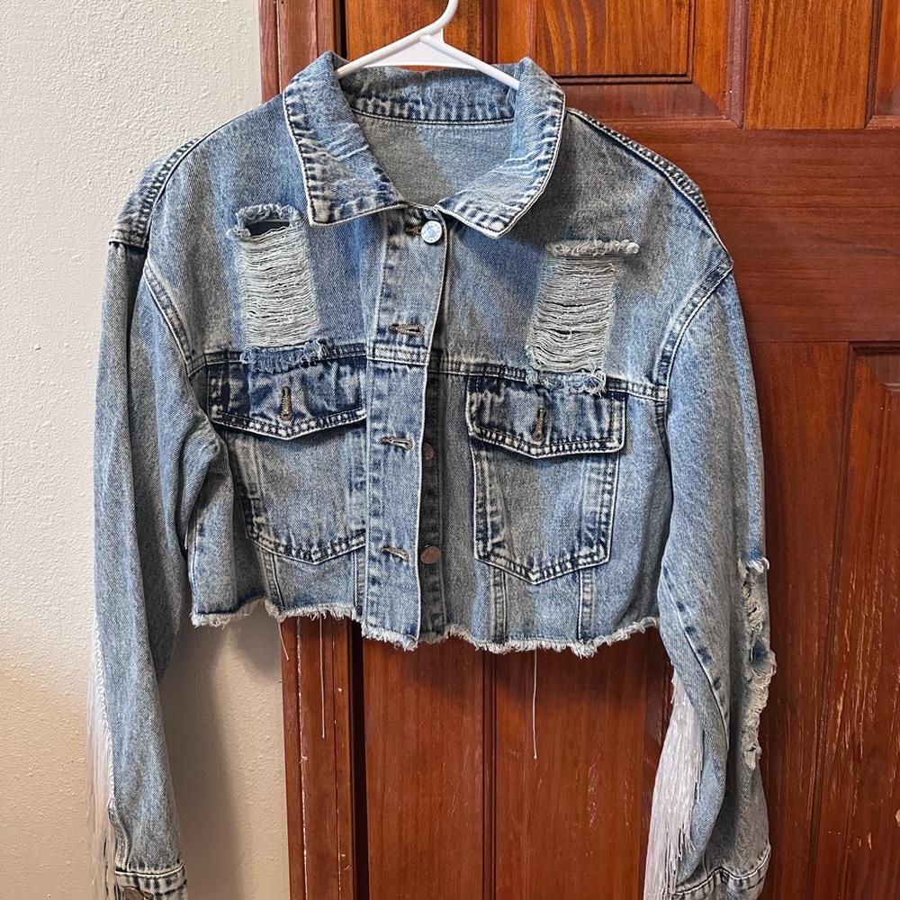 Distressed Denim Jacket